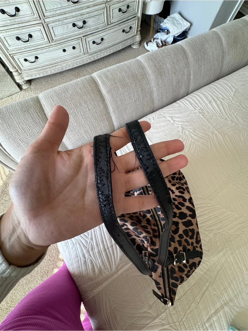 kate spade Leopard Print Tote in Brown & Black
